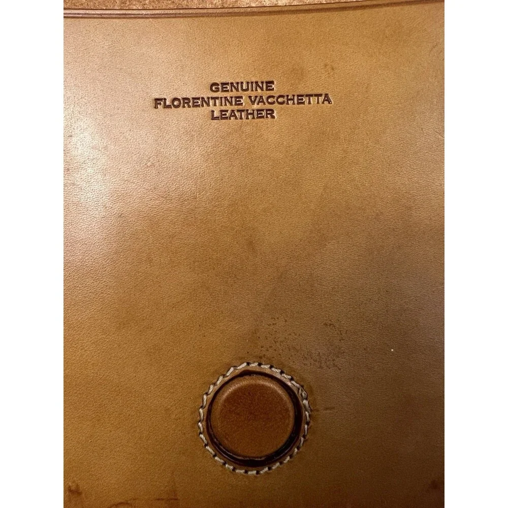 Boldrini Selleria Handmade Florentine Leather Clutch / Document Holder Italy